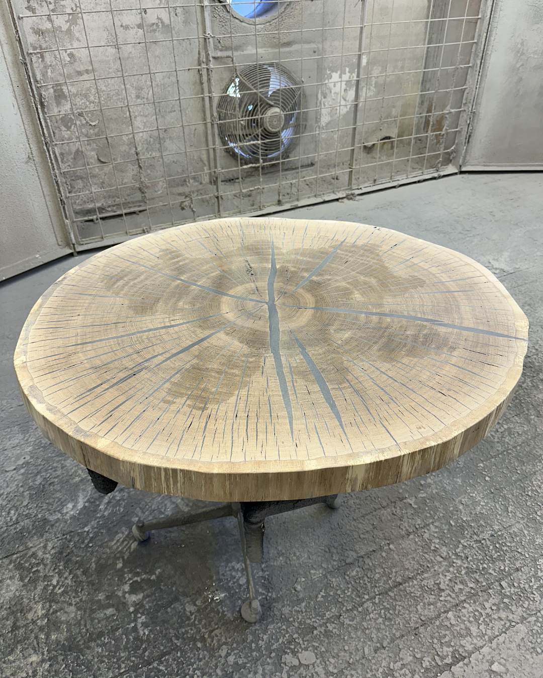 epoxidový stůl dub - lakování